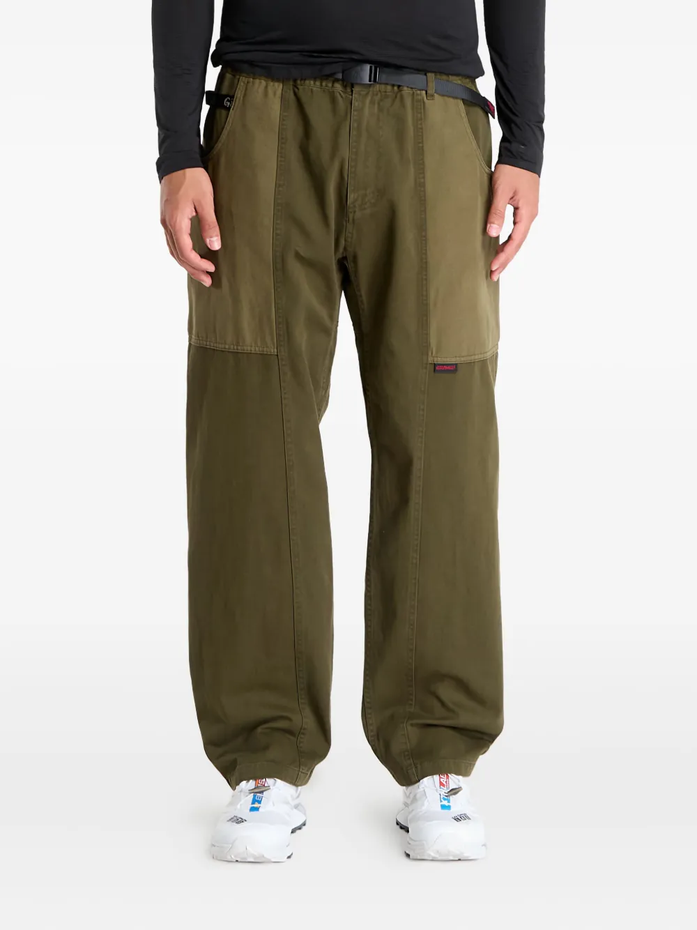 Gramicci Gadget panelled trousers | Green | Image 1