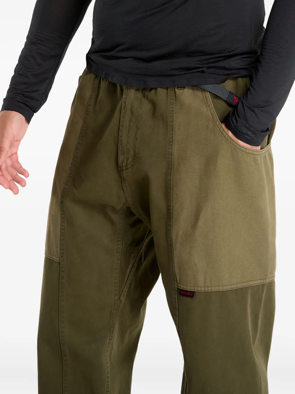 Gramicci Broek met vlakken Groen