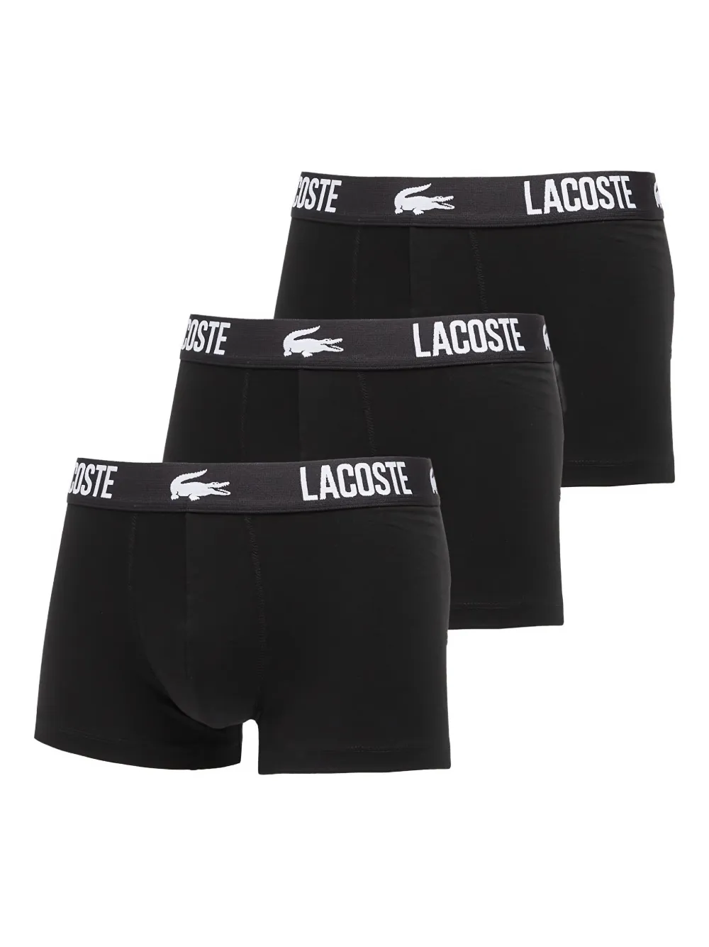Lacoste Logo Waistband Boxers In Black