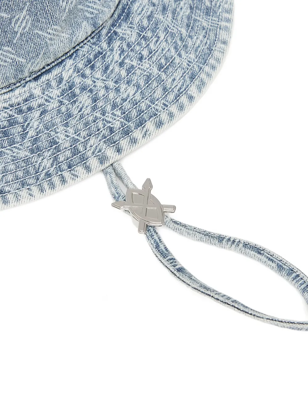 Daily Paper Katoenen hoed met patroon Blauw