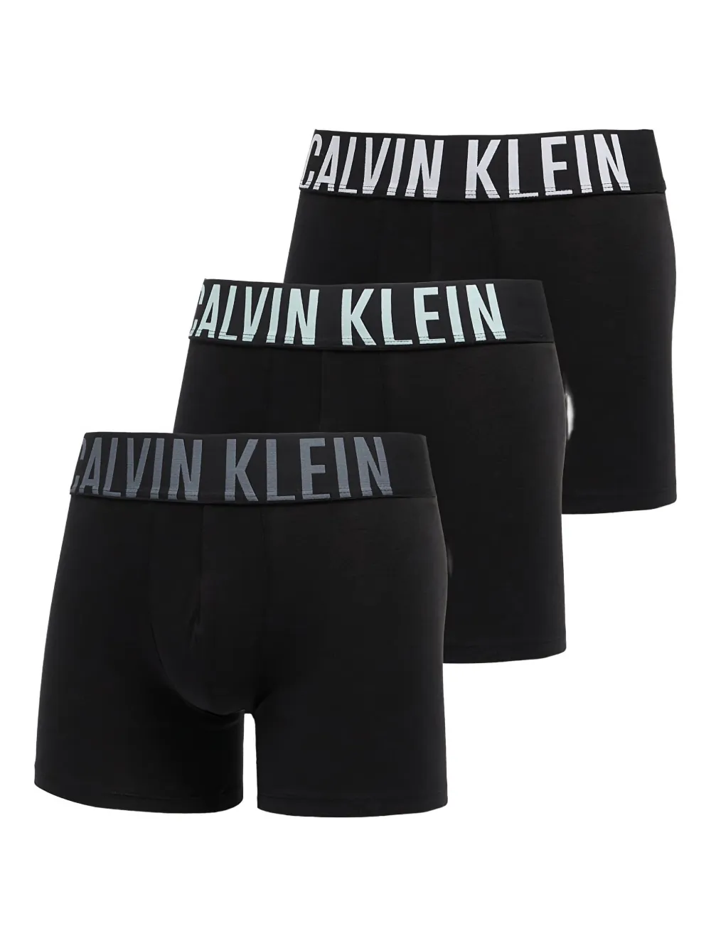Calvin Klein Logo-waist Boxer Pack (pack Of Three) In Black