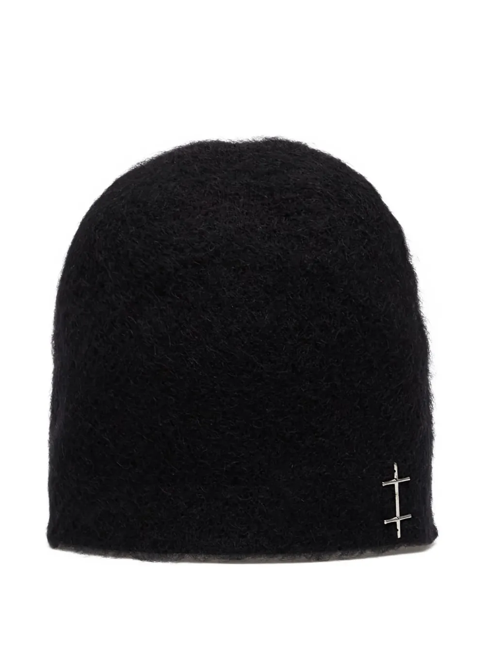 Heliot Emil H-detail Merino-wool Beanie In Blue
