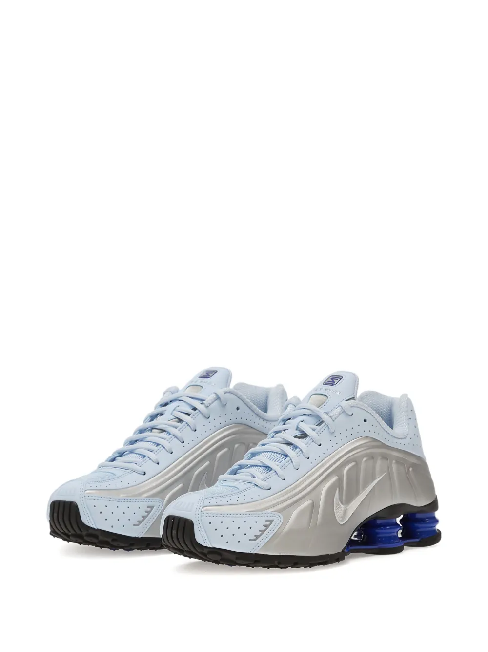 Nike Shox R4 geperforeerde sneakers Blauw