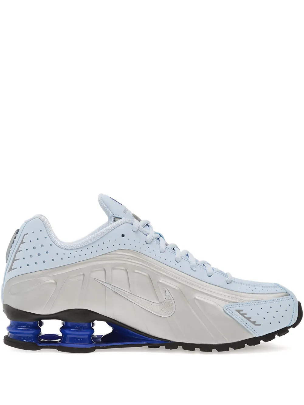 Nike Shox R4 geperforeerde sneakers Blauw