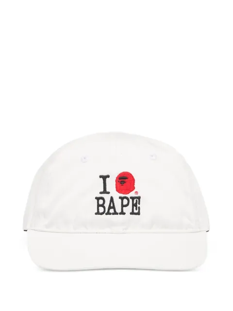 A BATHING APE® logo-embroidery baseball cap