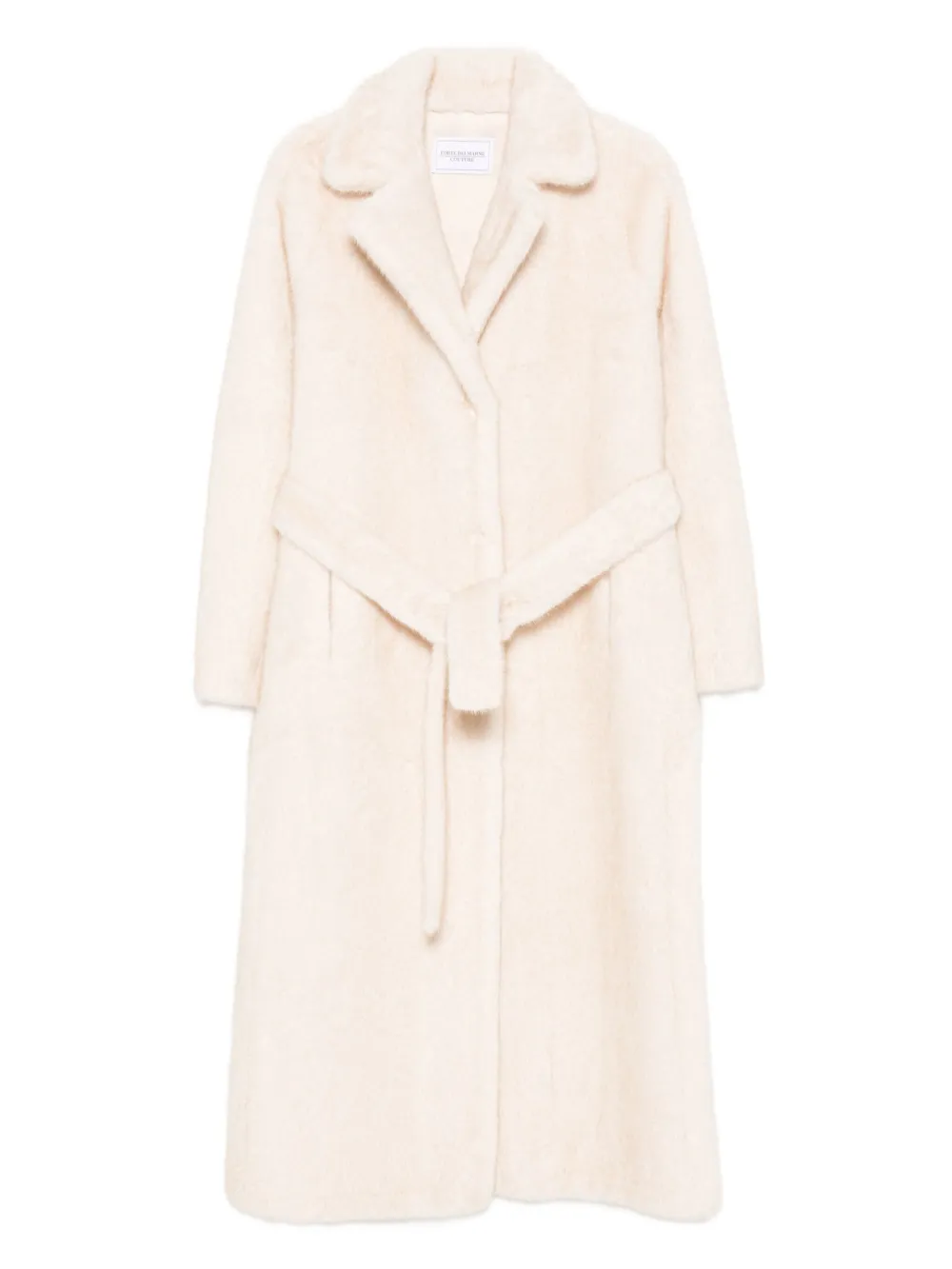 Forte Dei Marmi Couture Belted Coat In Neutral