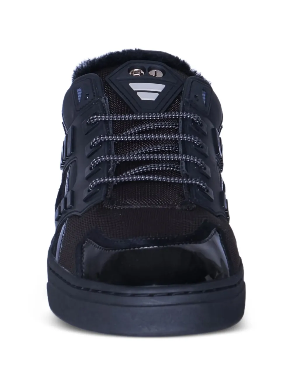 Hide & Jack Lace-up Sneakers In Black