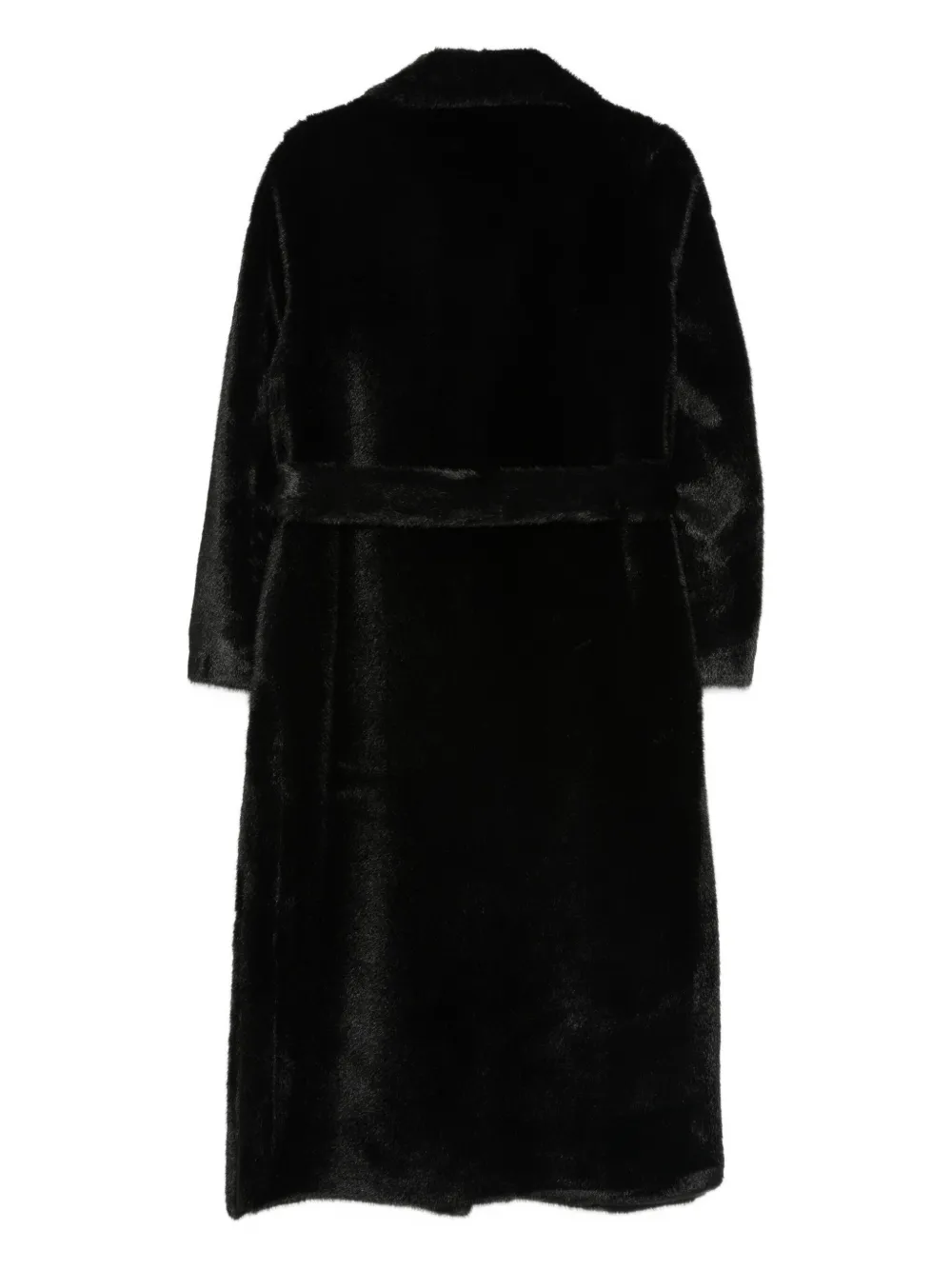 Forte Dei Marmi Couture Belted Coat In Black