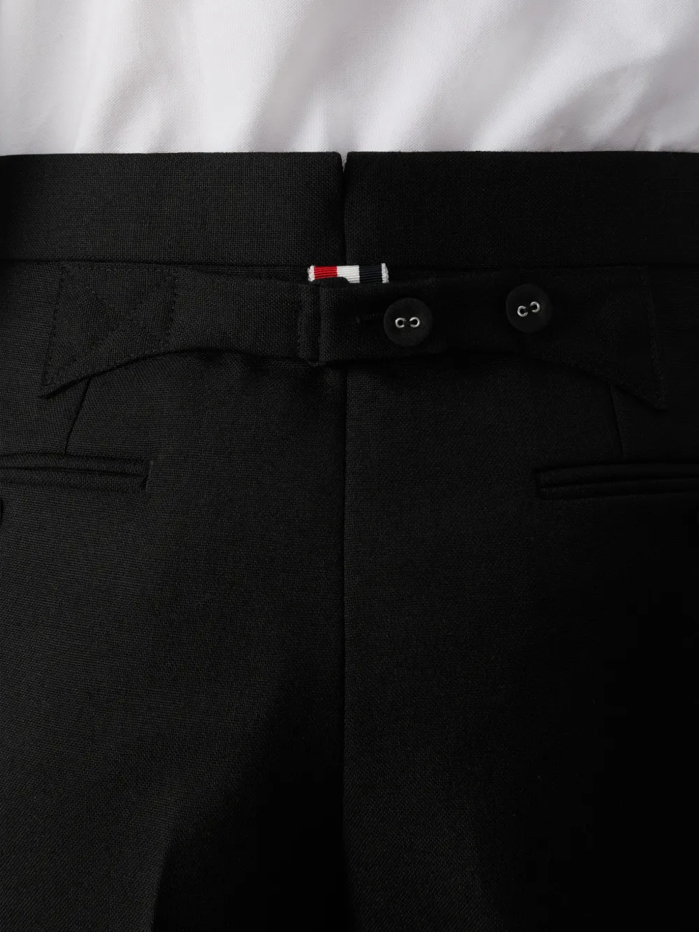 Thom Browne Bermuda shorts met knopen Zwart
