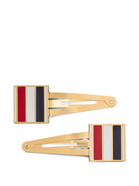 Thom Browne logo-detail hair clips