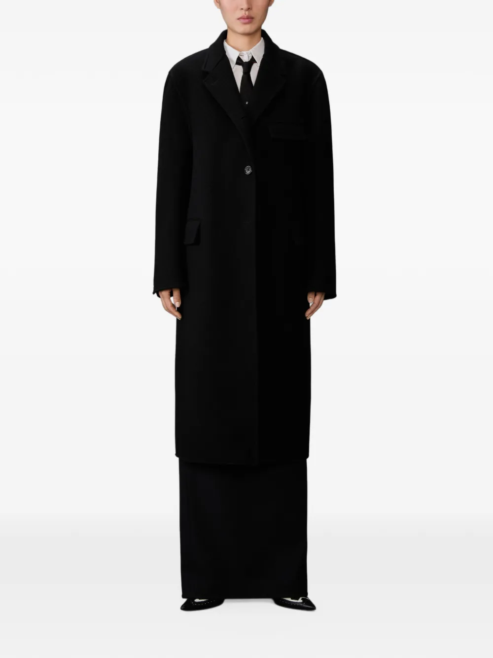 Thom Browne Jas met enkele rij knopen Zwart