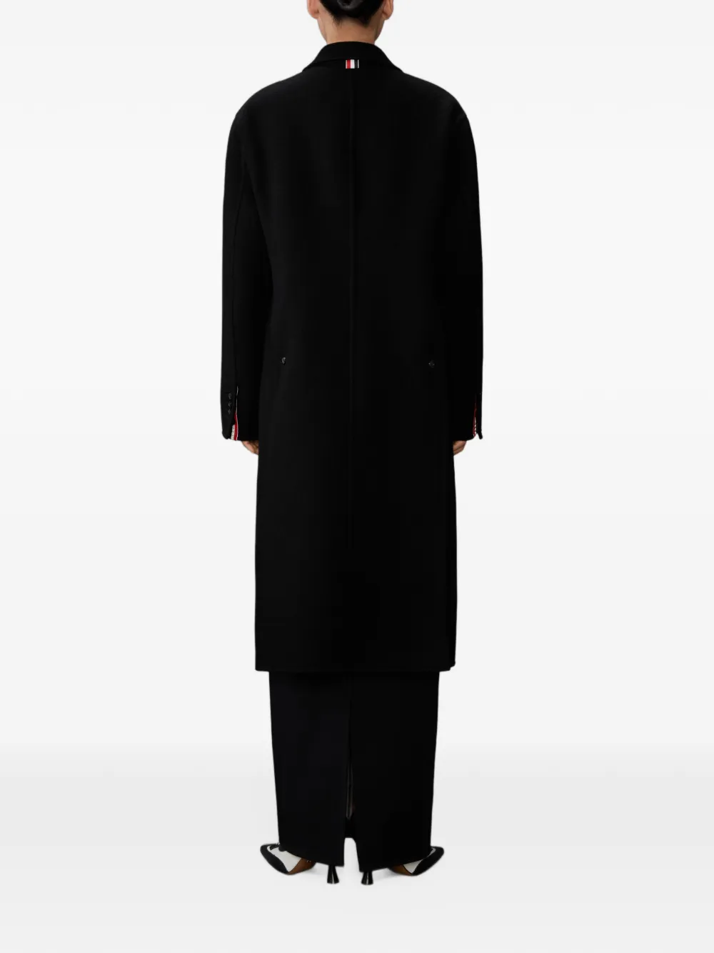 Thom Browne Jas met enkele rij knopen Zwart
