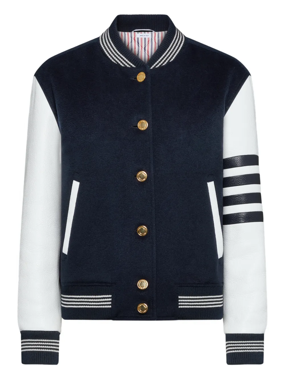 Thom Browne Giacca varsity a maniche lunghe - Blu
