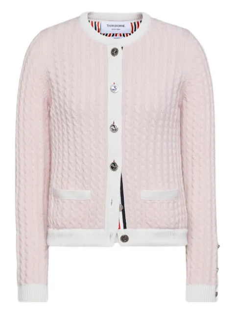 Thom Browne cable stitch cardigan