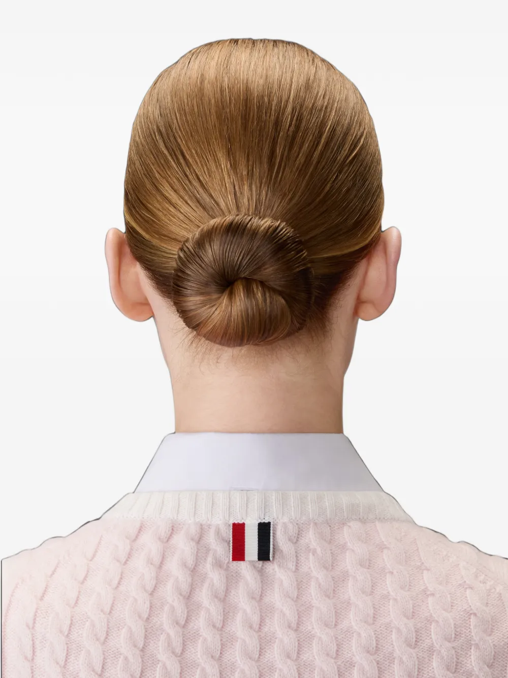 Thom Browne Kasjmier top met kabelstiksel Roze