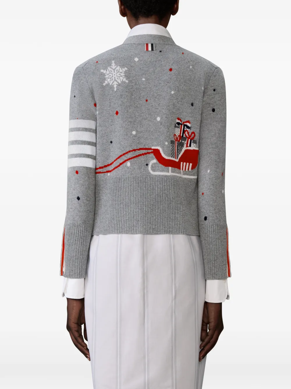 Thom Browne Hector Reindeer intarsia vest Grijs