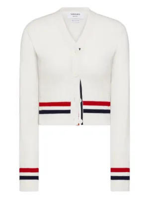 Thom Browne ケーブルステッチ カーディガン | ピンク | FARFETCH JP