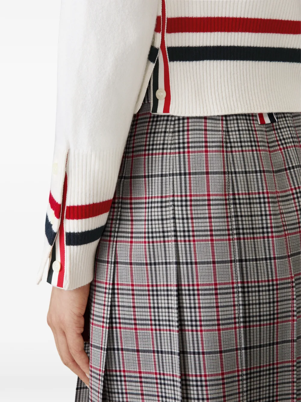 Thom Browne Kasjmier vest Wit