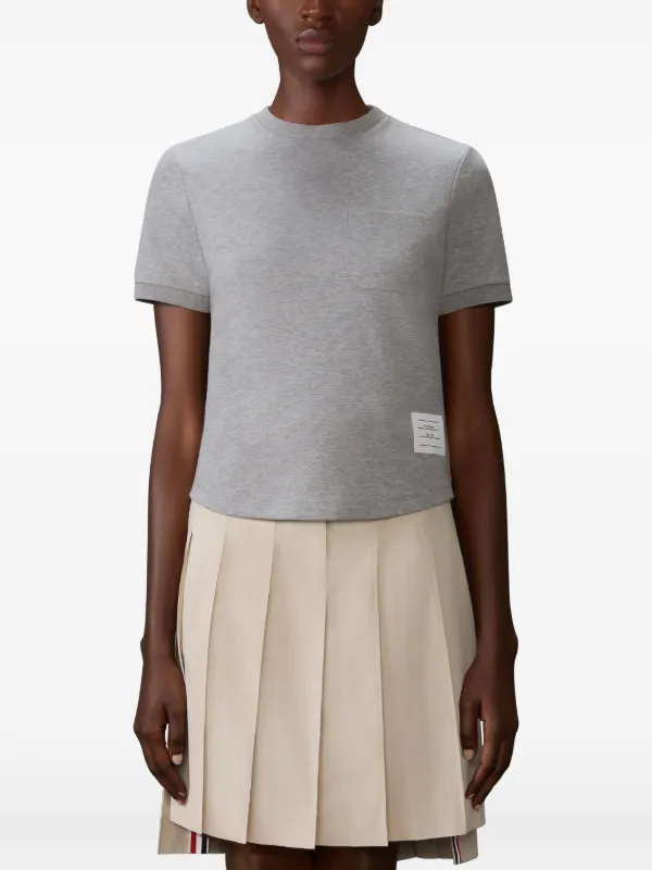 Thom Browne Cotton T-shirt | Grey | FARFETCH AO