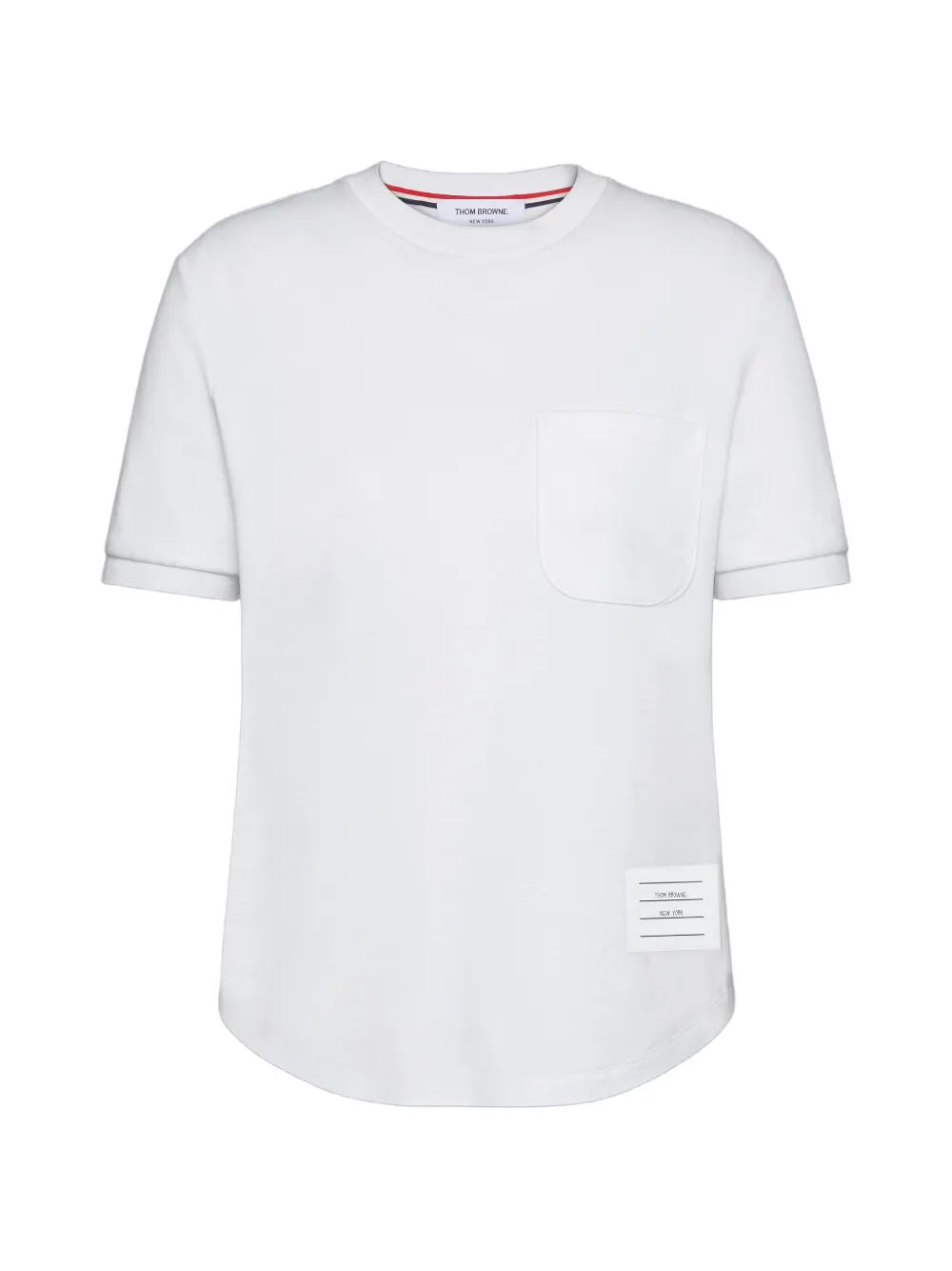 Thom Browne Katoenen Milano T-shirt met zak Wit