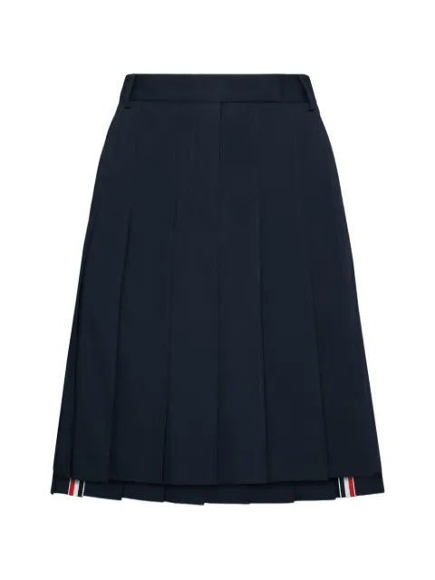 Thom Browne twill pleated mini skirt