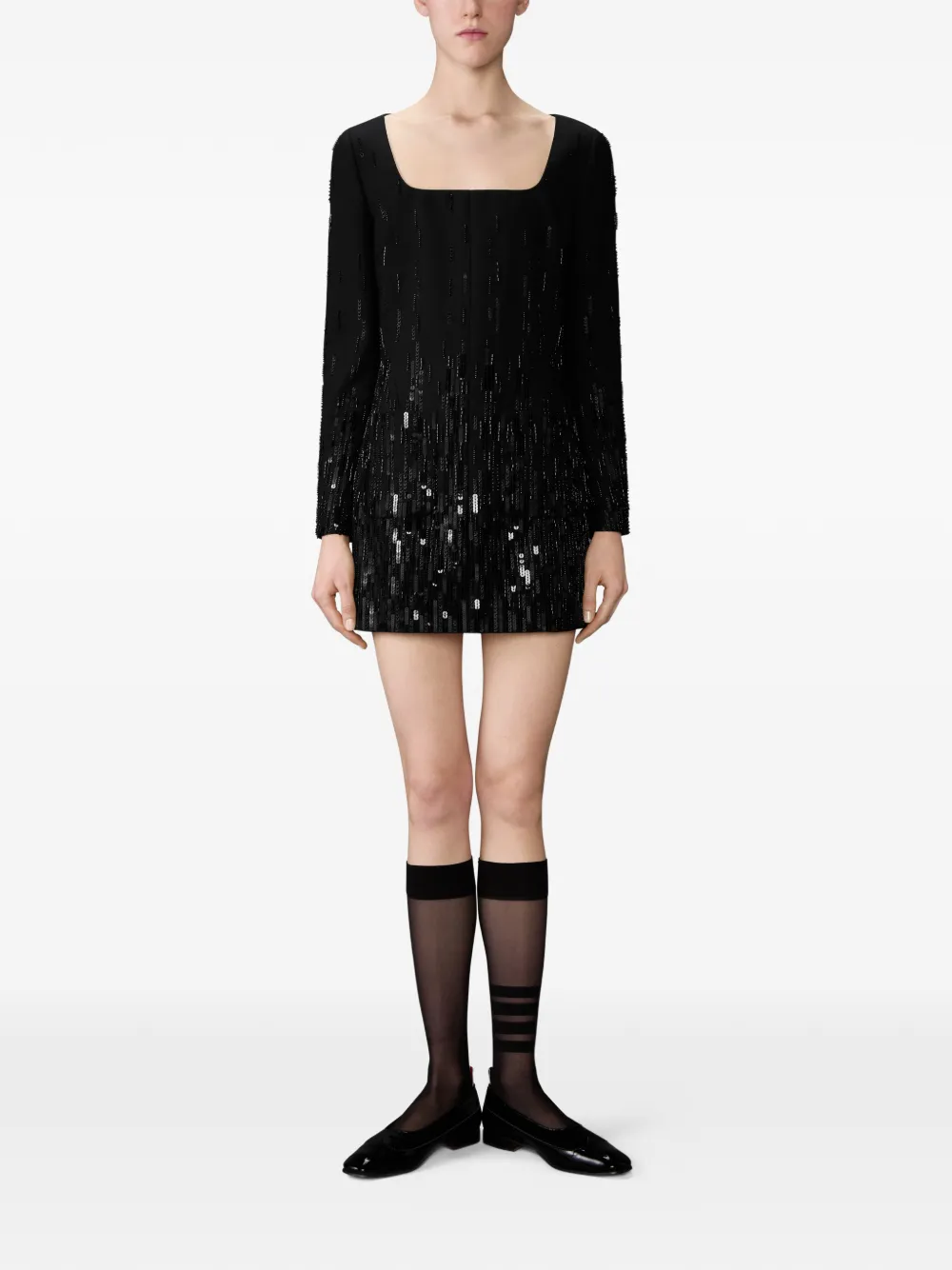 Thom Browne Mini-jurk met pailletten - Zwart