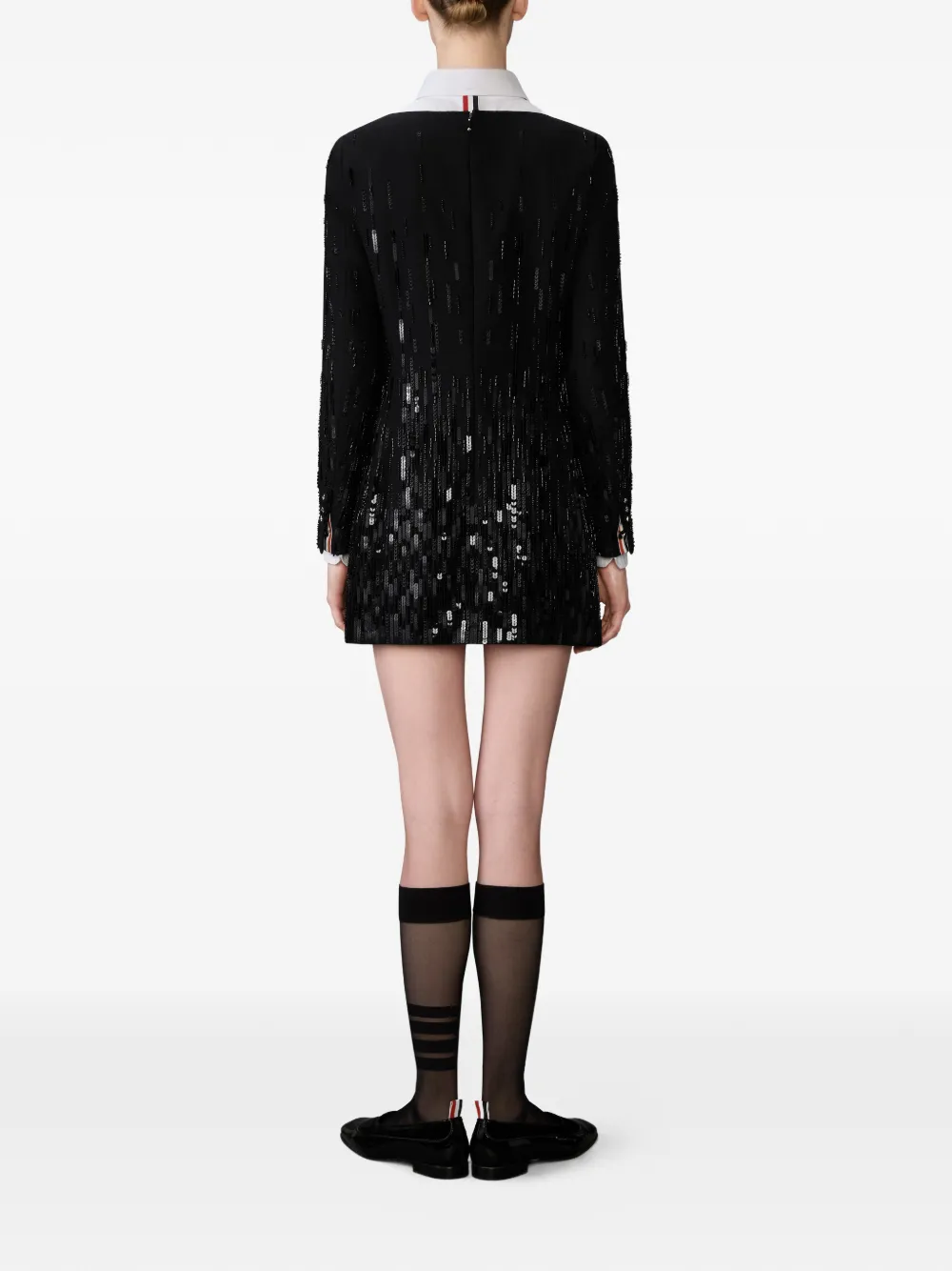 Thom Browne Mini-jurk met pailletten Zwart