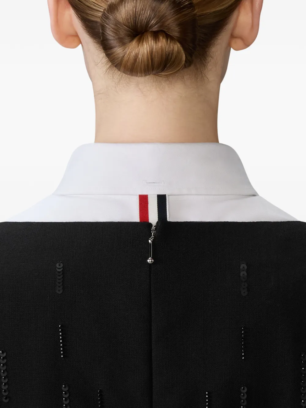 Thom Browne Mini-jurk met pailletten Zwart