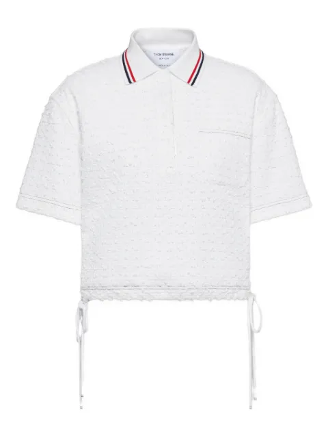 Thom Browne playera tipo polo con cordones