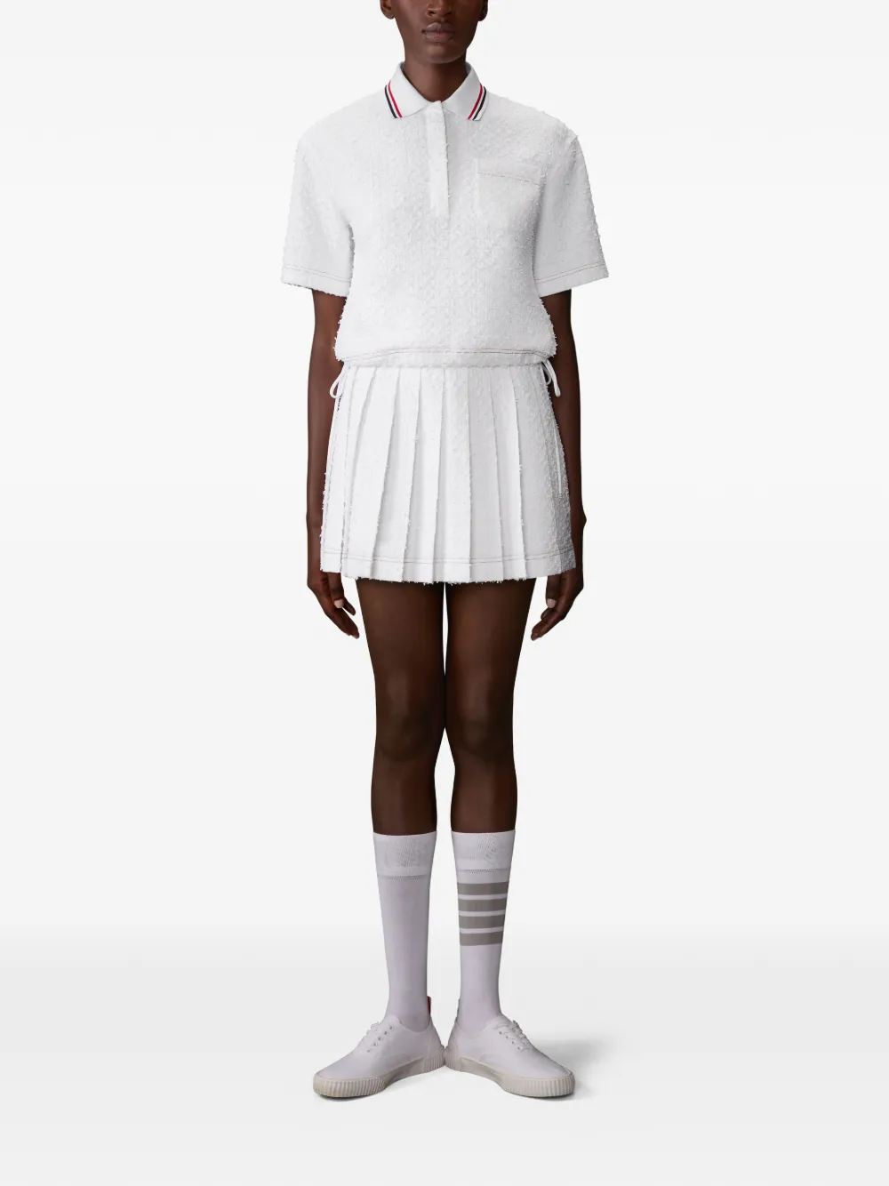 Thom Browne falda de tweed con pliegues | Faldas plisadas | Image 2