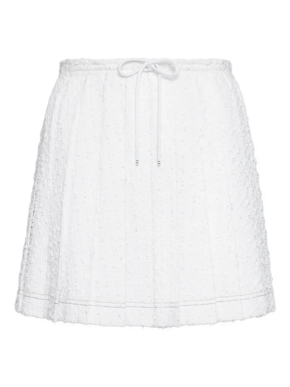 Thom Browne falda de tweed con pliegues | blanco | Image 1