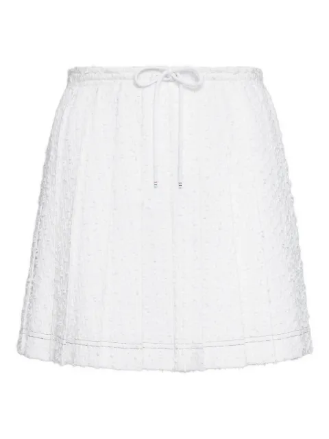 Thom Browne eyelash tweed pleated skirt