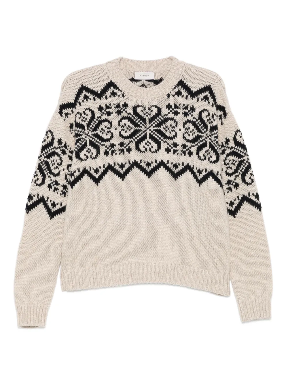 Agnona patterned sweater - Toni neutri