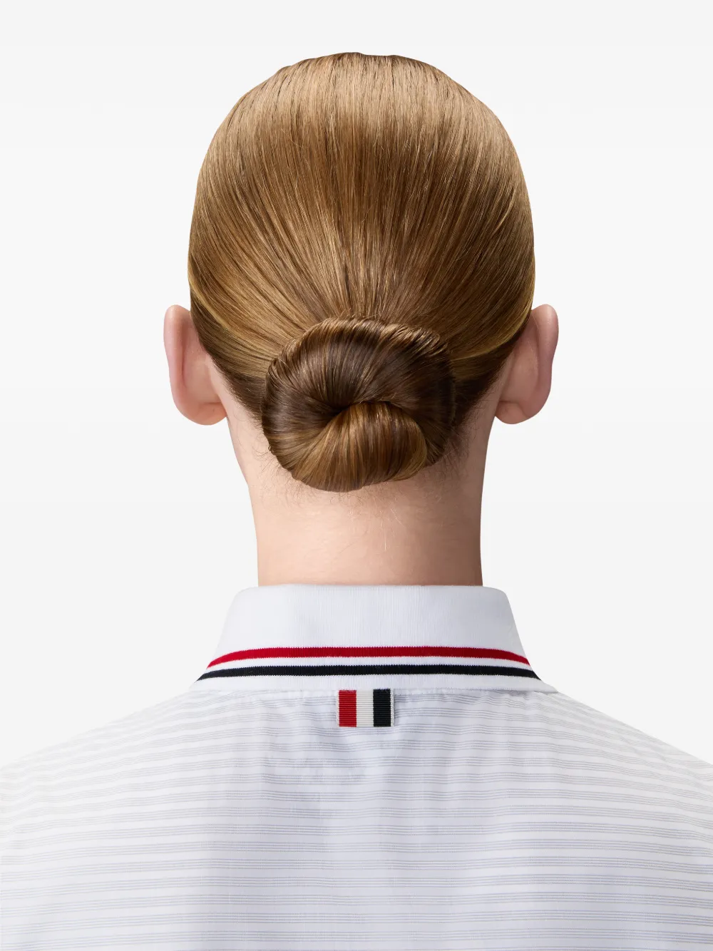 Thom Browne Hairline 4-Bar mini-jurk met plooien Wit