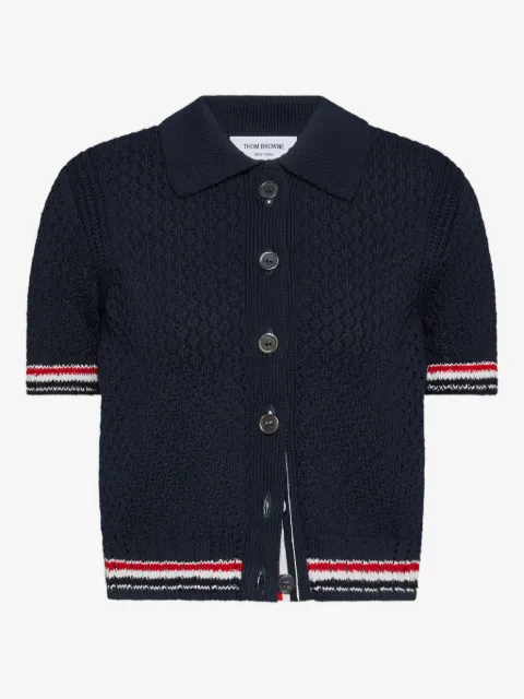 Thom Browne cárdigan con diseño calado