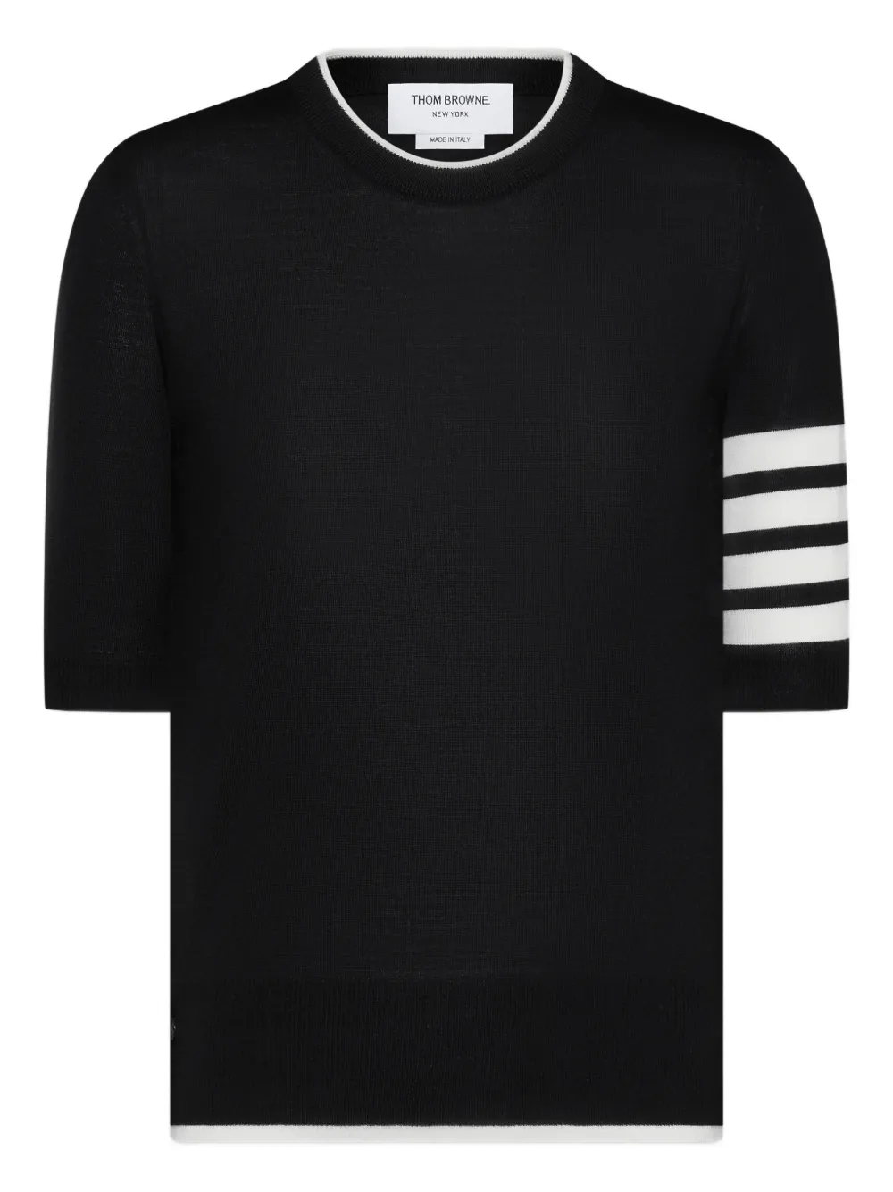 Thom Browne 4-bar short-sleeve T-shirt - Nero