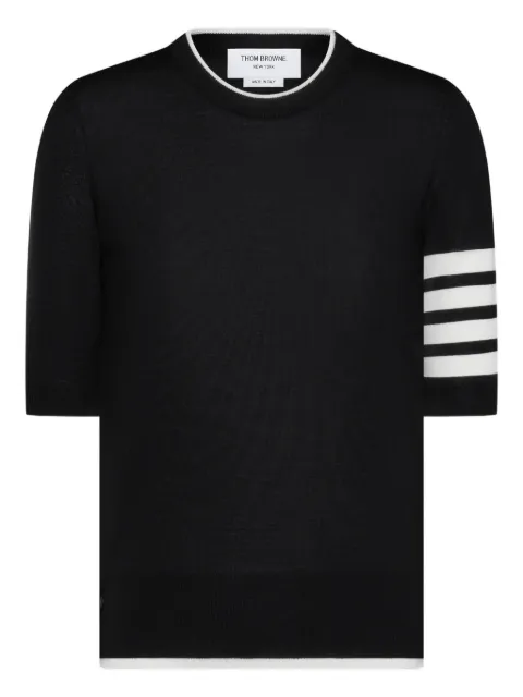 Thom Browne t-shirt à détail 4 bandes signature