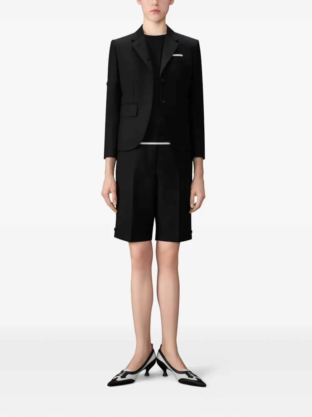 Thom Browne 4-bar Short-sleeve T-shirt - Black 