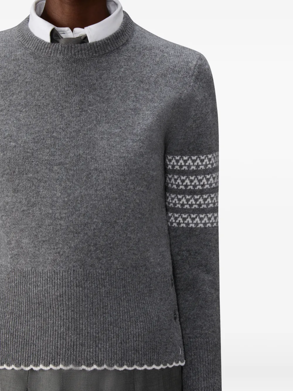 Thom Browne Trui met knoopdetail Grijs