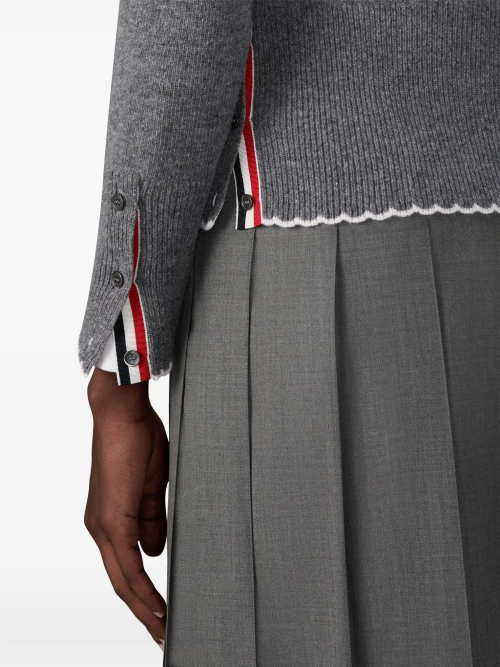 Thom Browne Trui met knoopdetail Grijs