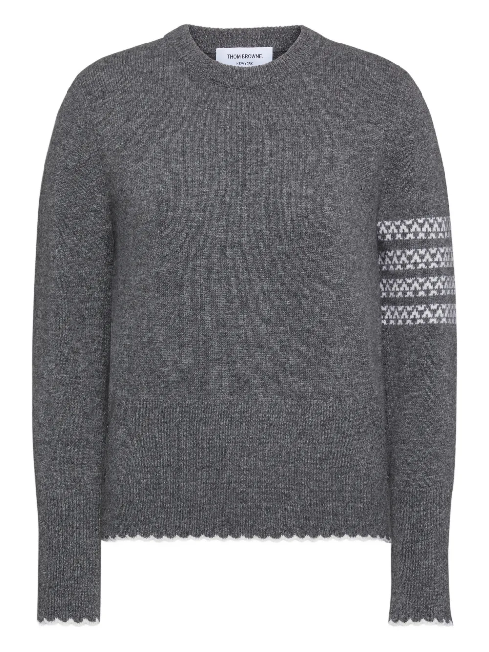 Thom Browne Holiday Hector crew-neck jumpers - Grigio
