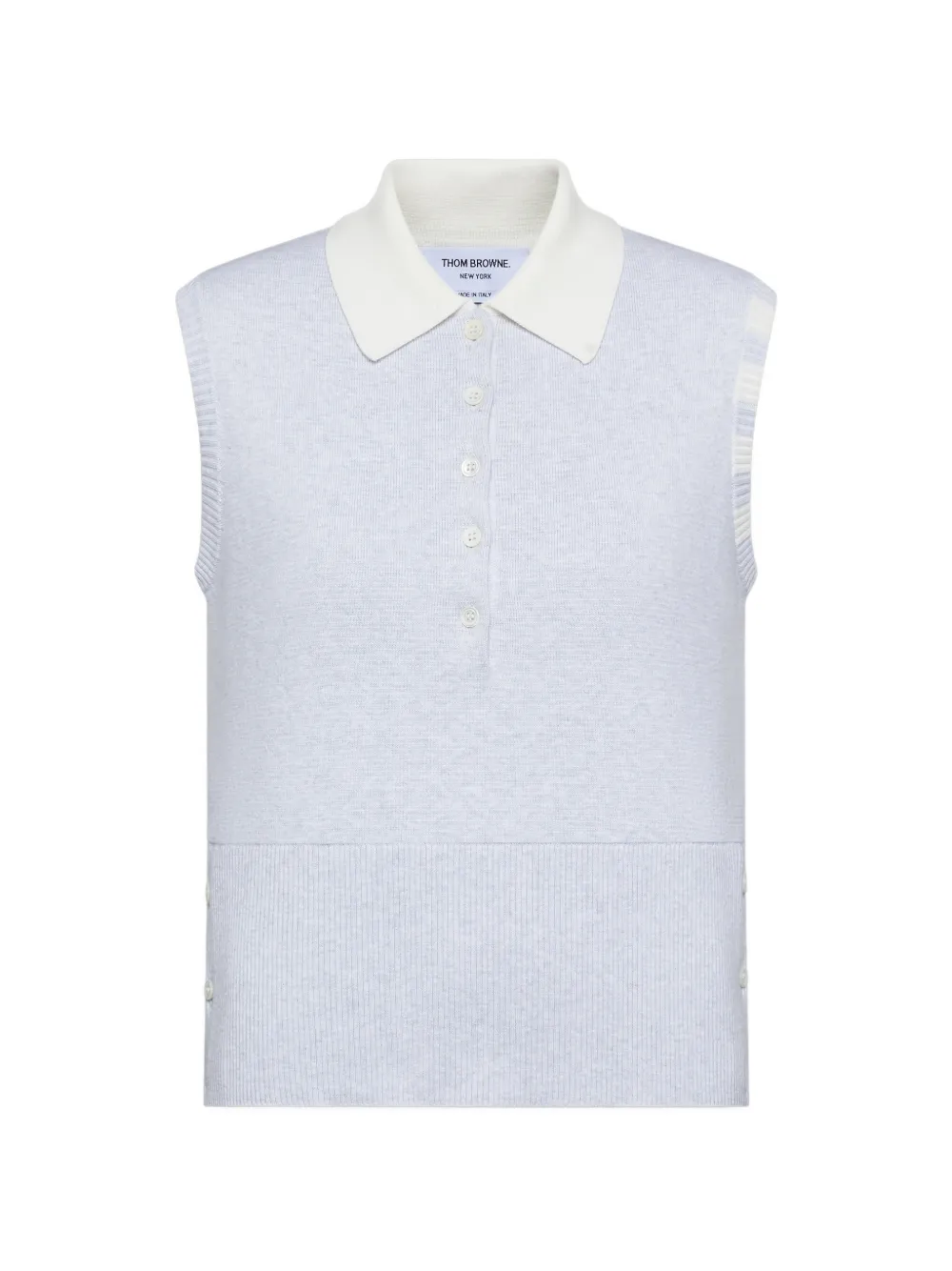 Thom Browne Polo smanicata - Grigio