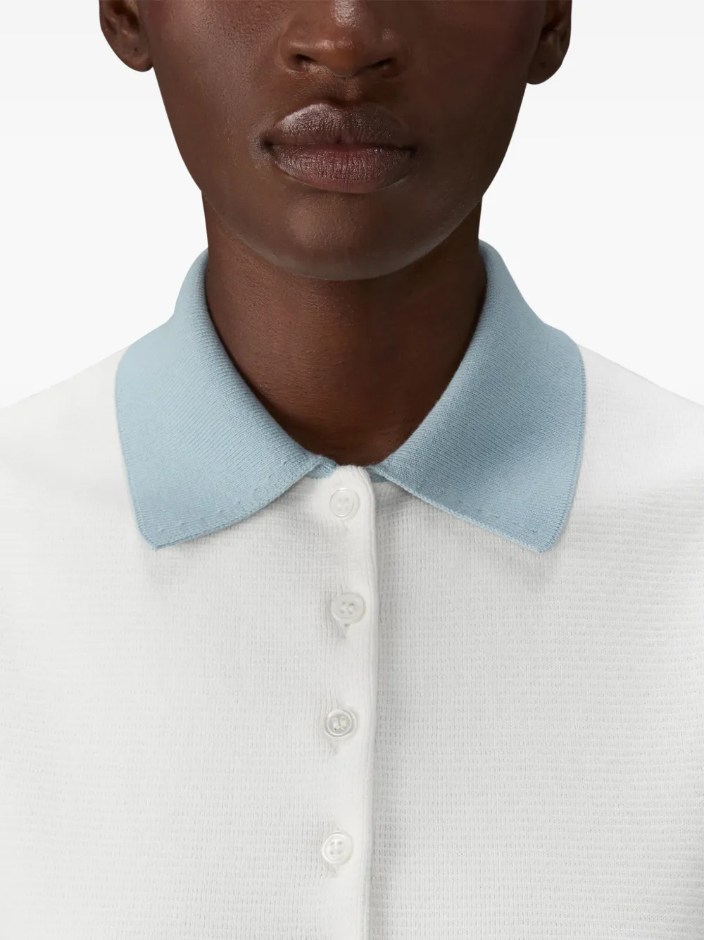 Thom Browne Mouwloos poloshirt Wit