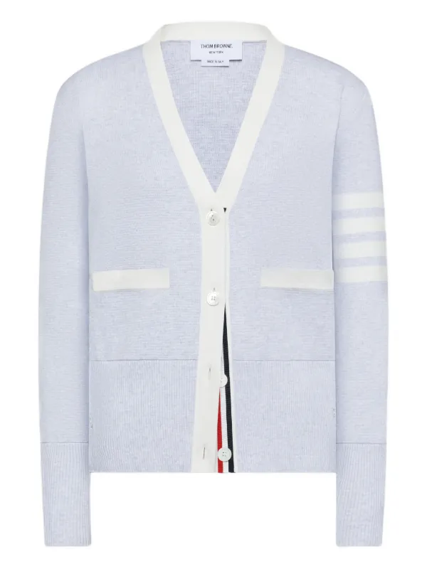Thom Browne ストライプ カーディガン | グレー | FARFETCH JP
