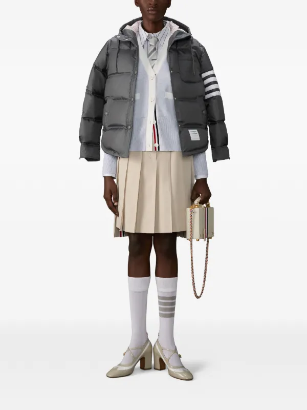 Thom Browne ストライプ カーディガン | グレー | FARFETCH JP