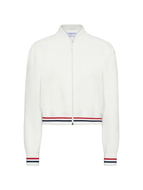 Thom Browne 条纹细节飞行员夹克