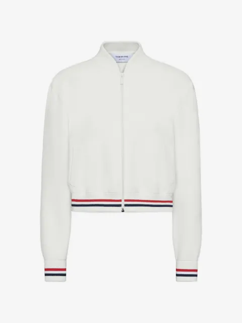Thom Browne stripe-detail bomber jacket