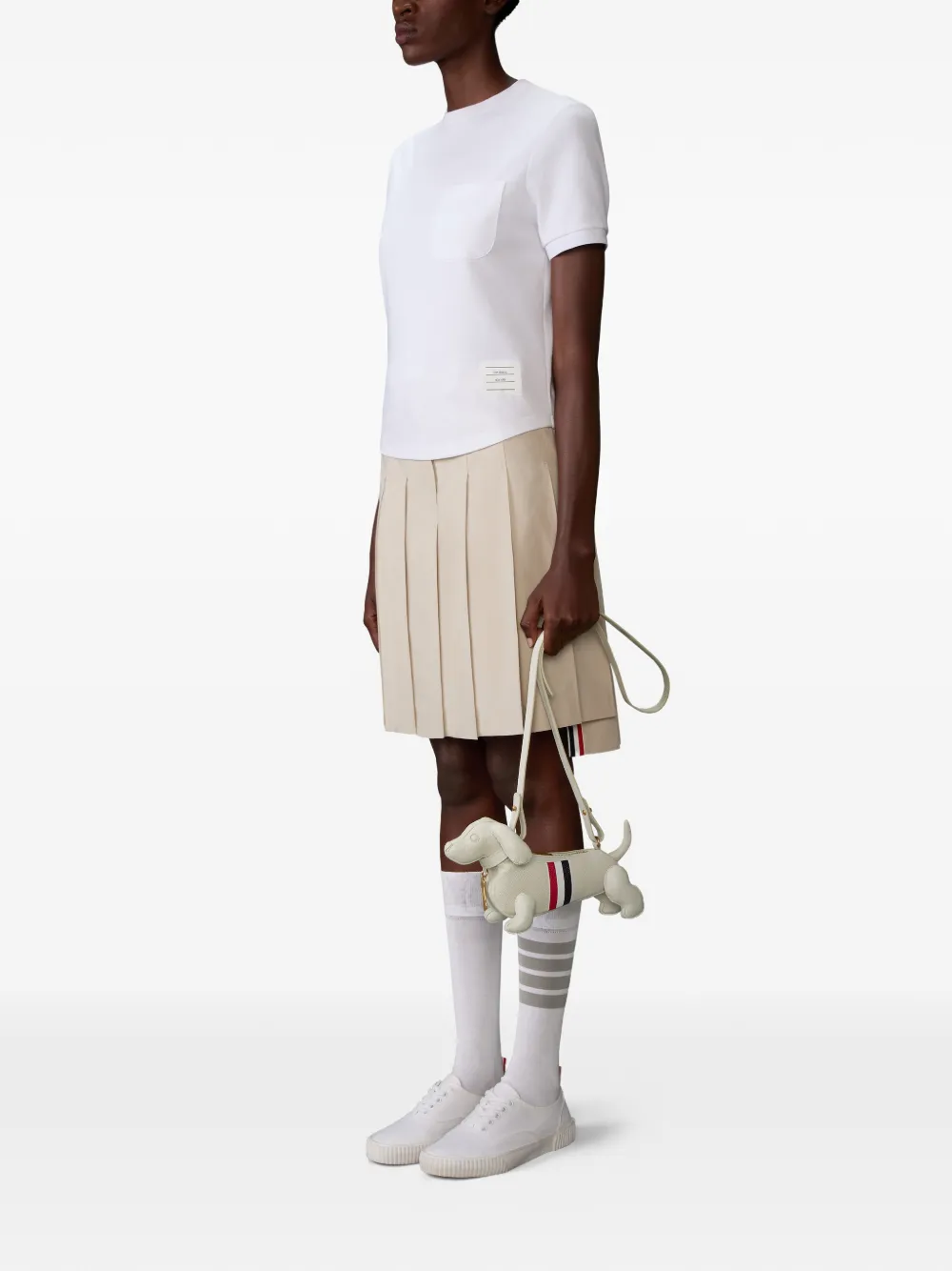  Thom Browne Dog-motif Cross Body Bag - Neutrals 