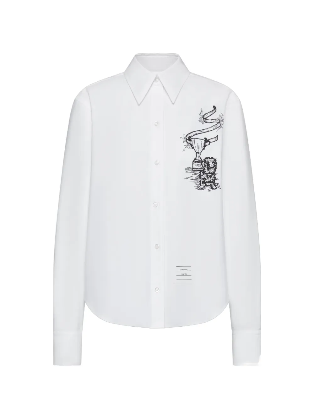 Thom Browne Blouse met borduurwerk Wit