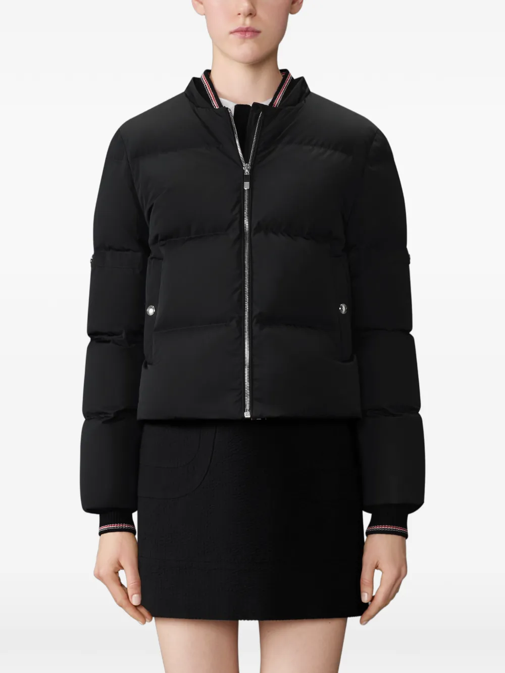 Thom Browne Cropped parka met armbanden Zwart